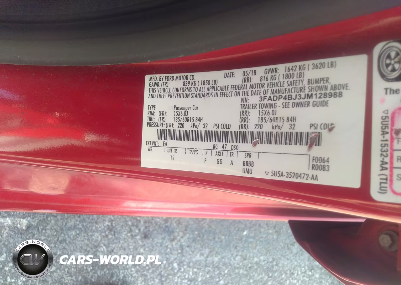 2018 Ford Fiesta Se VIN:3FADP4BJ3JM128988 - 9