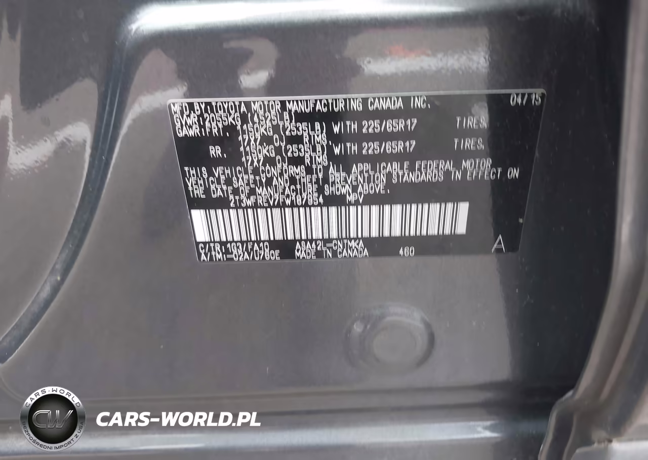 2015 Toyota Rav4 Xle VIN:2T3WFREV7FW187954 - 9