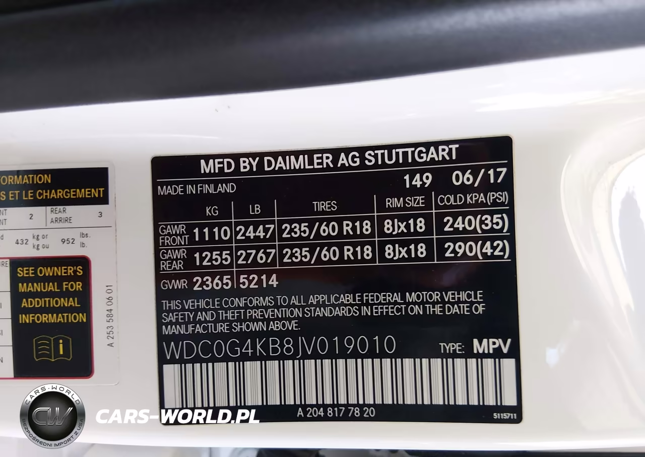 2018 Mercedes-Benz Glc 300 4Matic VIN:WDC0G4KB8JV019010 - 9