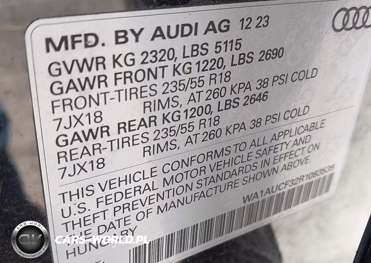 2024 AUDI Q3 PREMIUM 40 TFSI QUATTRO TIPTRONIC VIN:WA1AUCF32R1083539 - 9