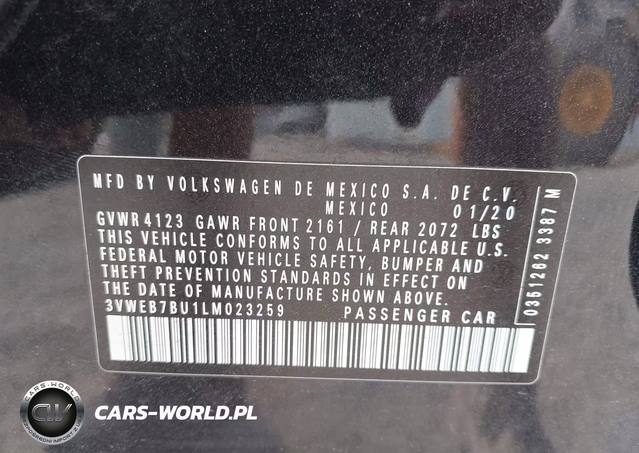 2020 Volkswagen Jetta 1.4T Sel VIN:3VWEB7BU1LM023259 - 9