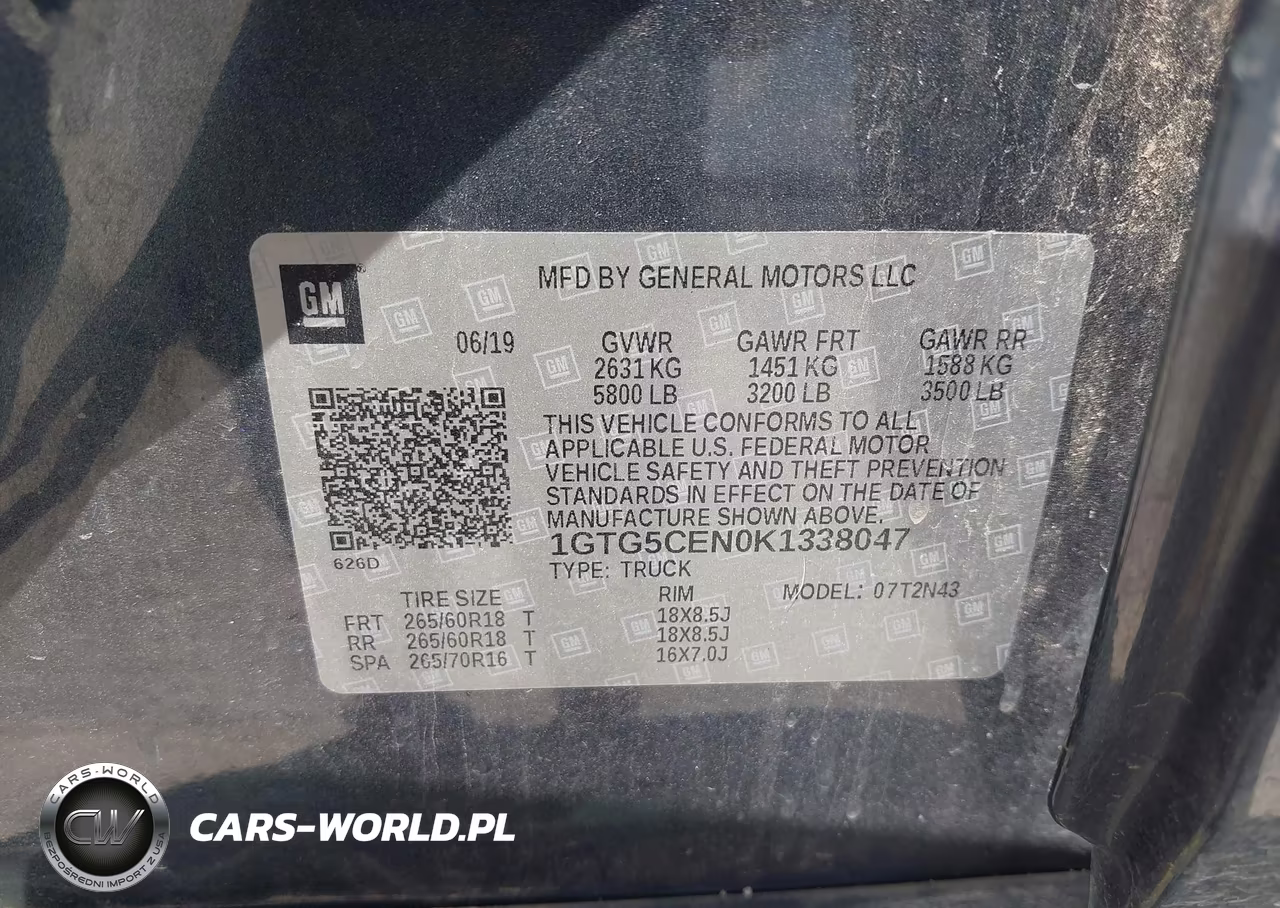 2019 GMC Canyon Sle VIN:1GTG5CEN0K1338047 - 9