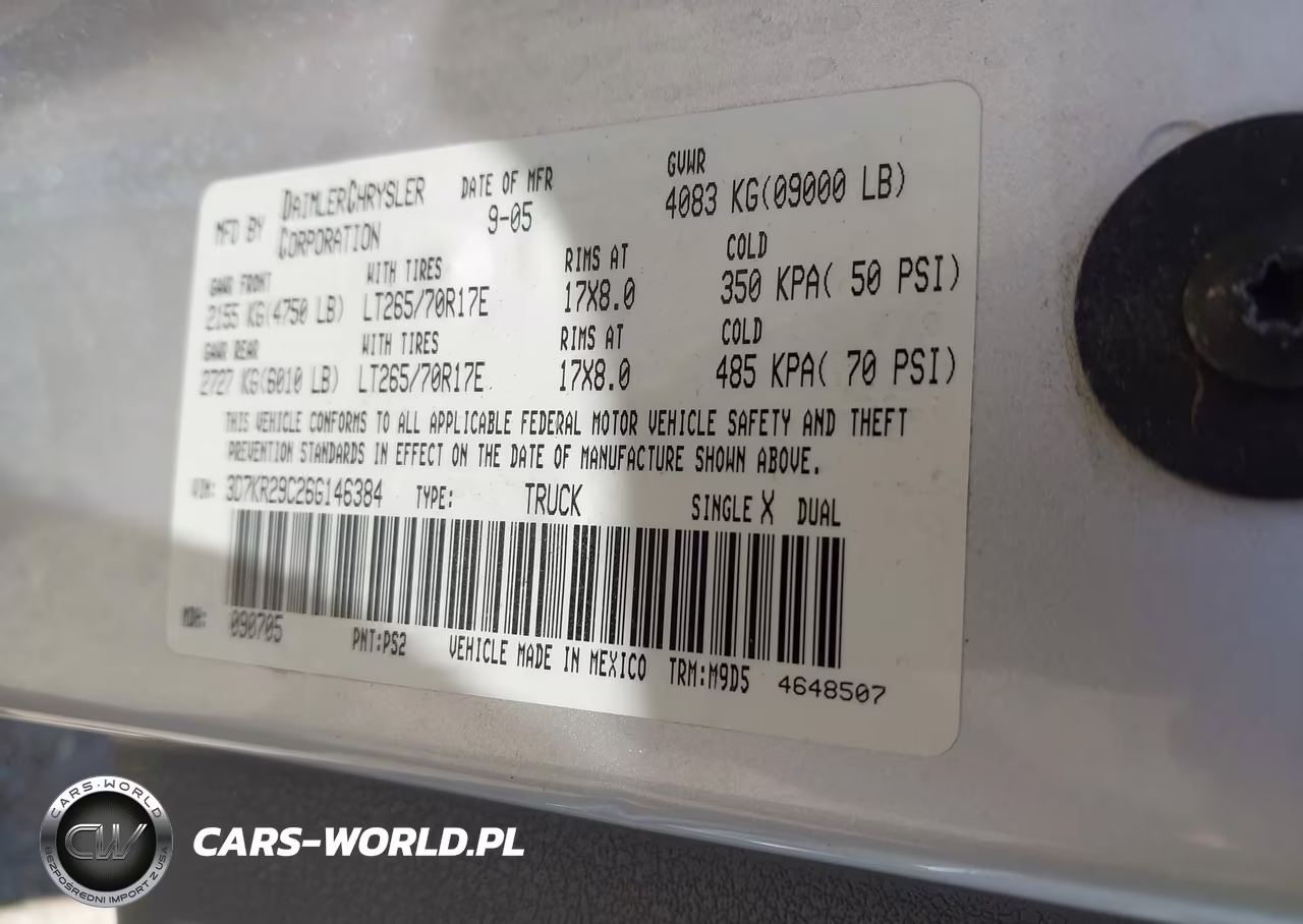 2006 Dodge Ram 2500 Slt VIN:3D7KR29C26G146384 - 9