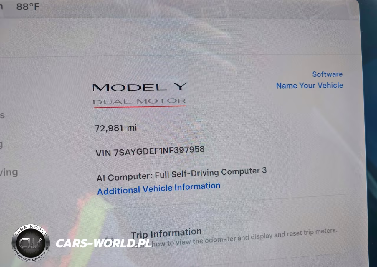 2022 Tesla Model Y Performance Dual Motor All-Wheel Drive VIN:7SAYGDEF1NF397958 - 7