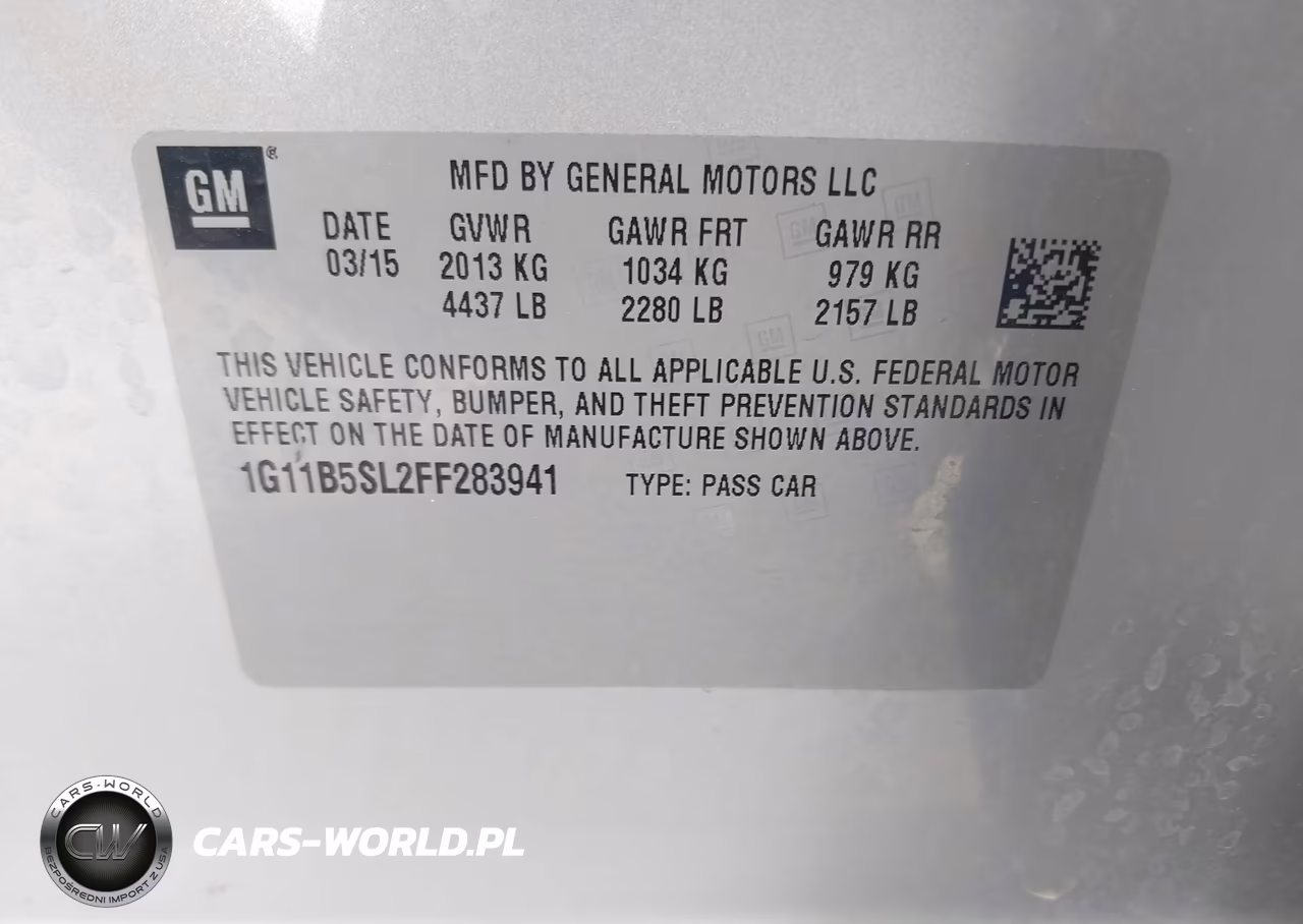 2015 Chevrolet Malibu Ls VIN:1G11B5SL2FF283941 - 9
