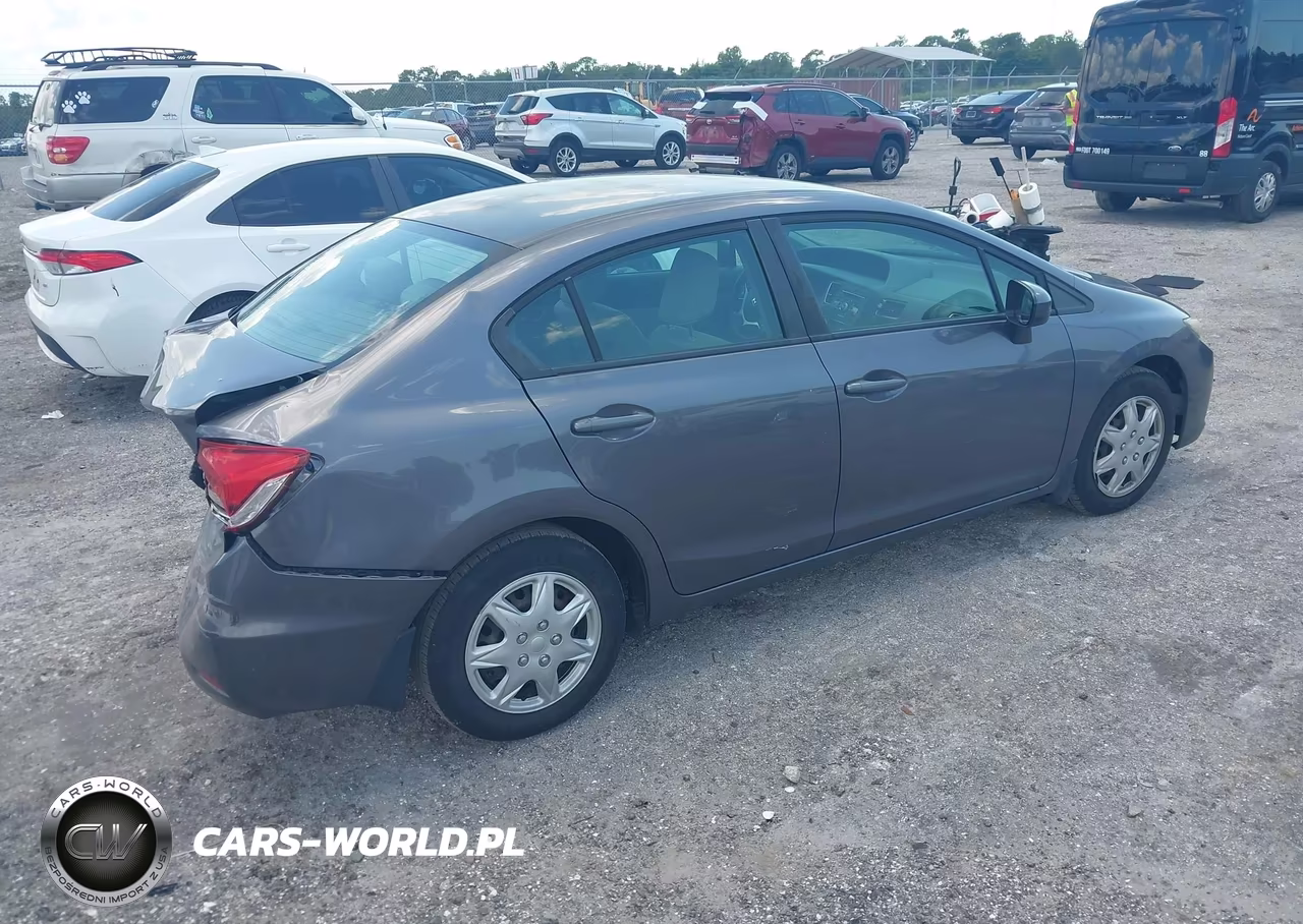 2014 Honda Civic Lx VIN:19XFB2F56EE064366 - 4