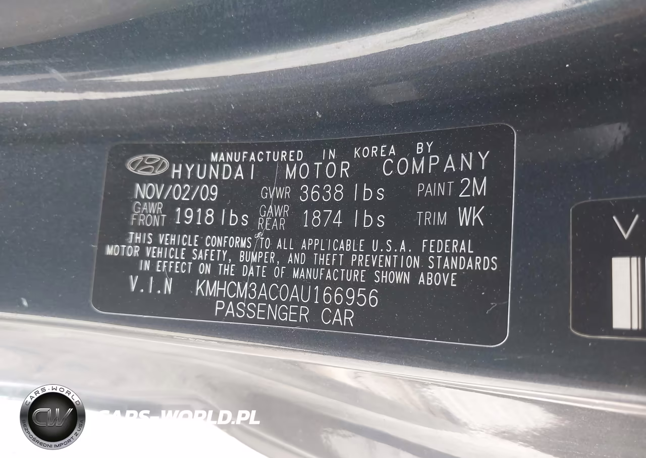 2010 Hyundai Accent Gs VIN:KMHCM3AC0AU166956 - 9