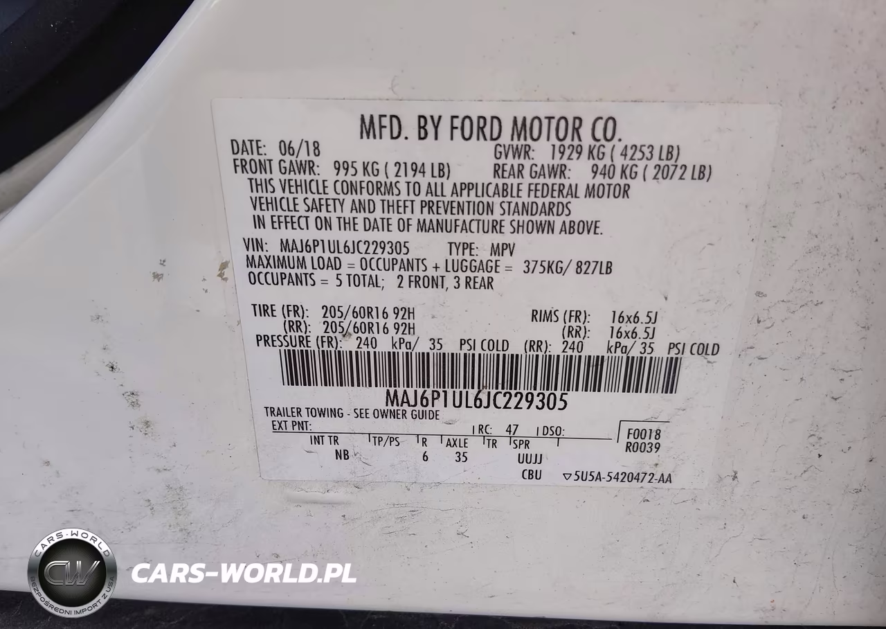 2018 Ford Ecosport Se VIN:MAJ6P1UL6JC229305 - 9