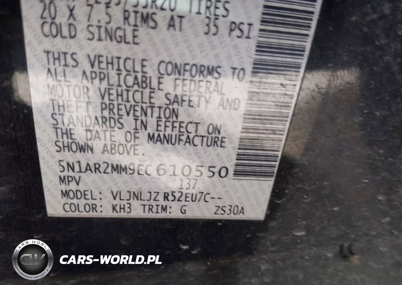 2014 Nissan Pathfinder Platinum VIN:5N1AR2MM9EC610550 - 9