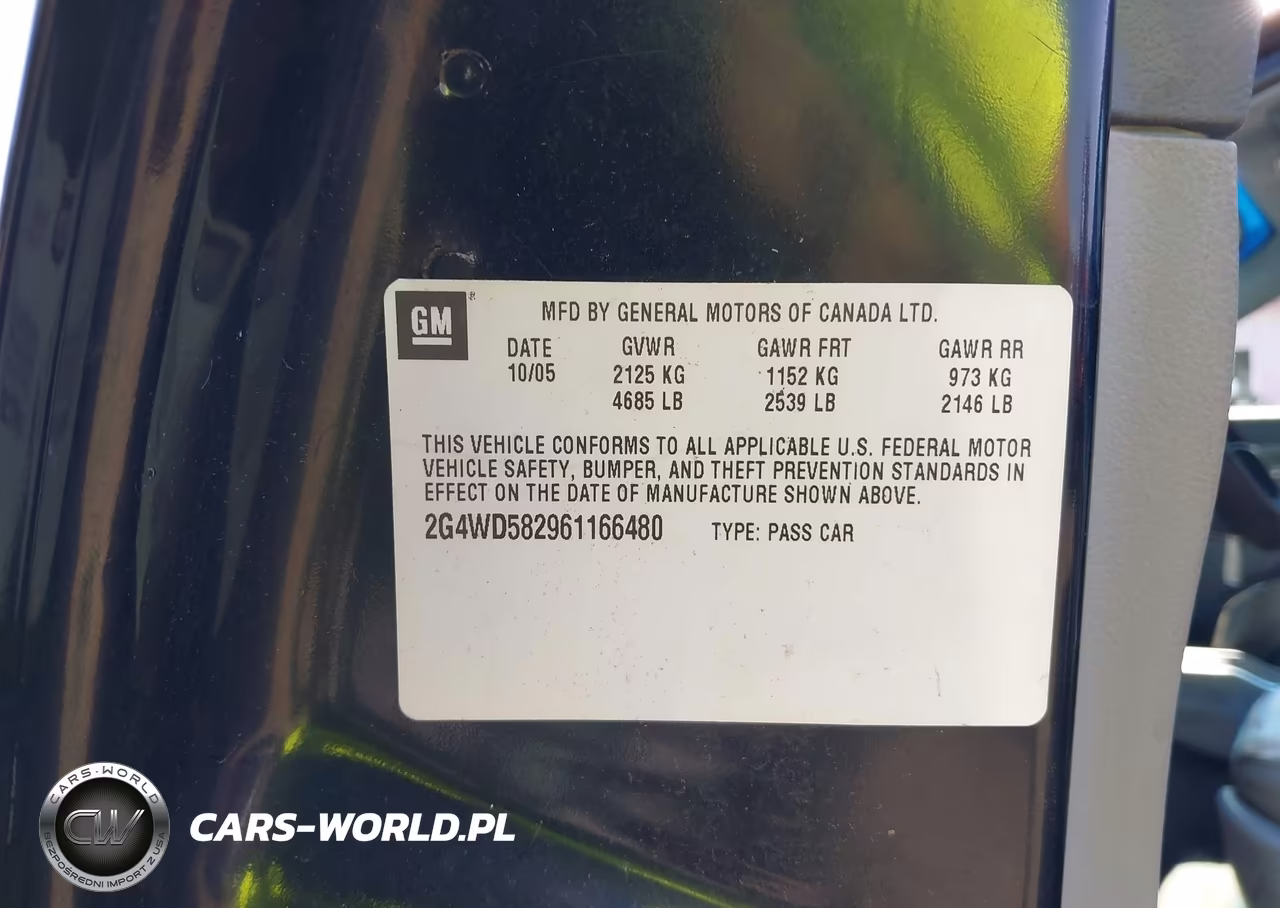 2006 Buick Lacrosse Cxl VIN:2G4WD582961166480 - 9