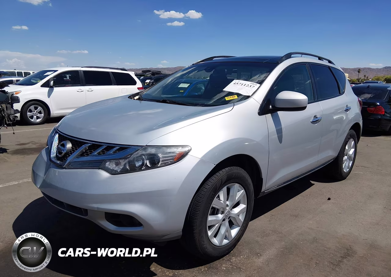 2013 Nissan Murano Sl VIN:JN8AZ1MU3DW210841 - 2