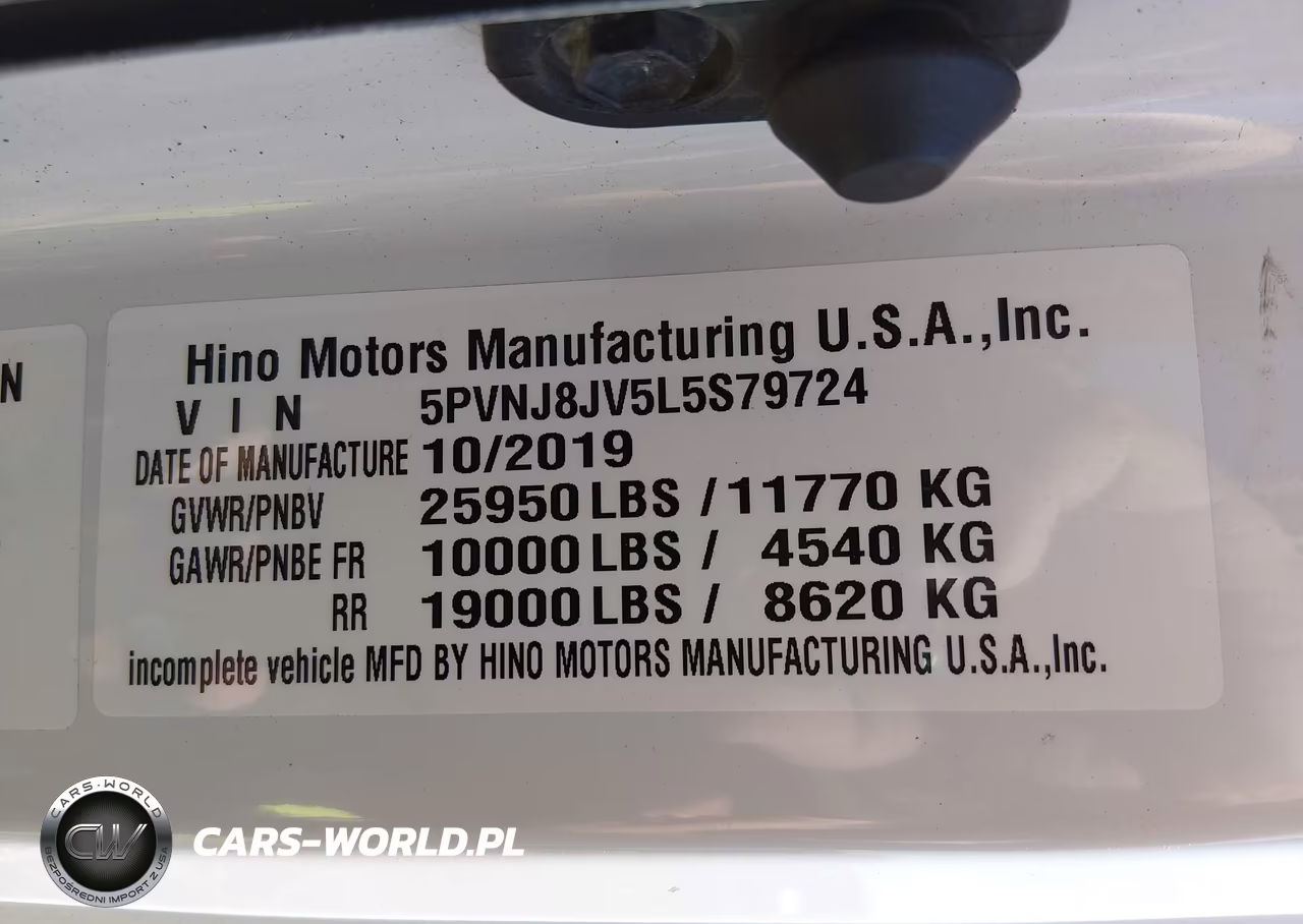 2020 Hino 258-268 VIN:5PVNJ8JV5L5S79724 - 8