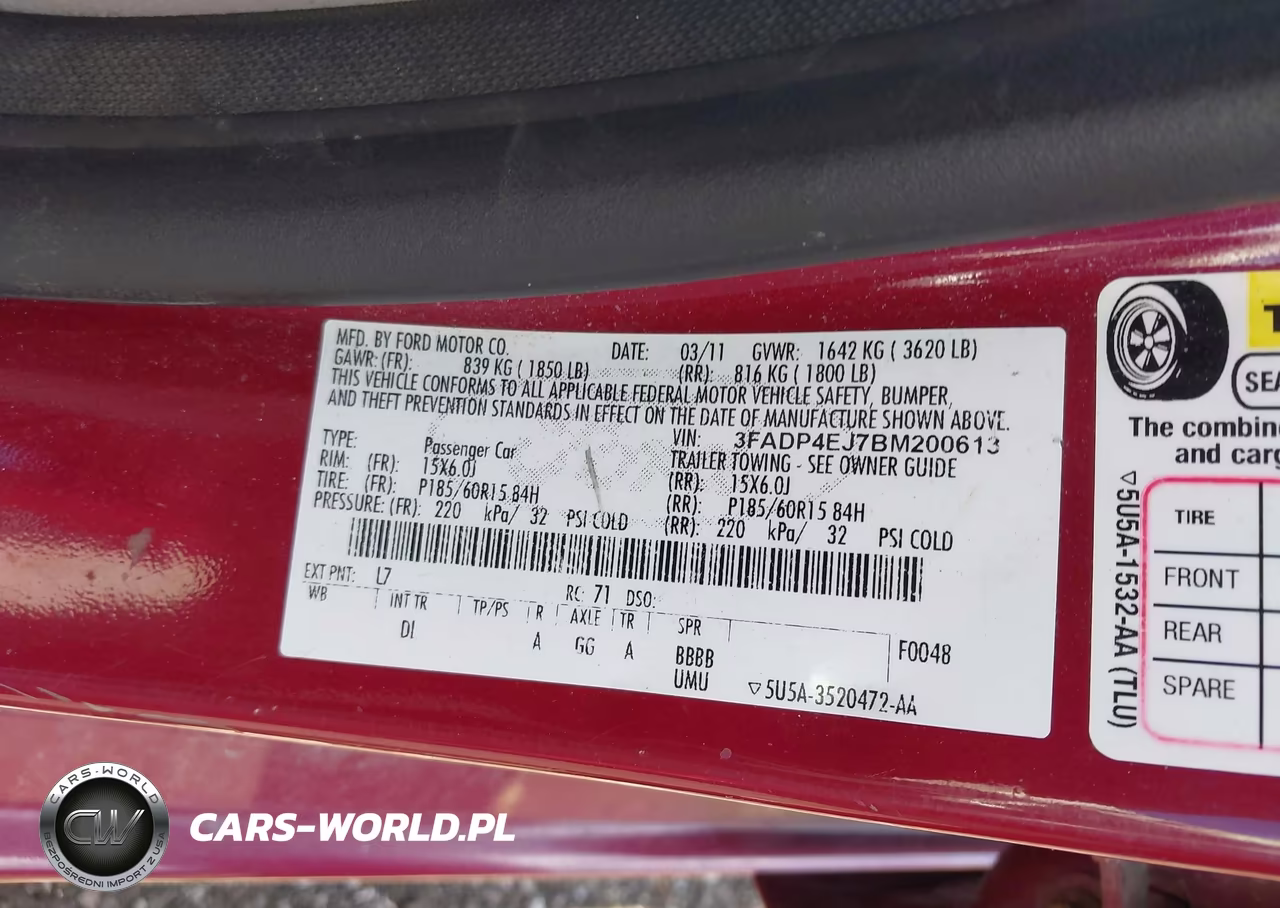 2011 Ford Fiesta Se VIN:3FADP4EJ7BM200613 - 9