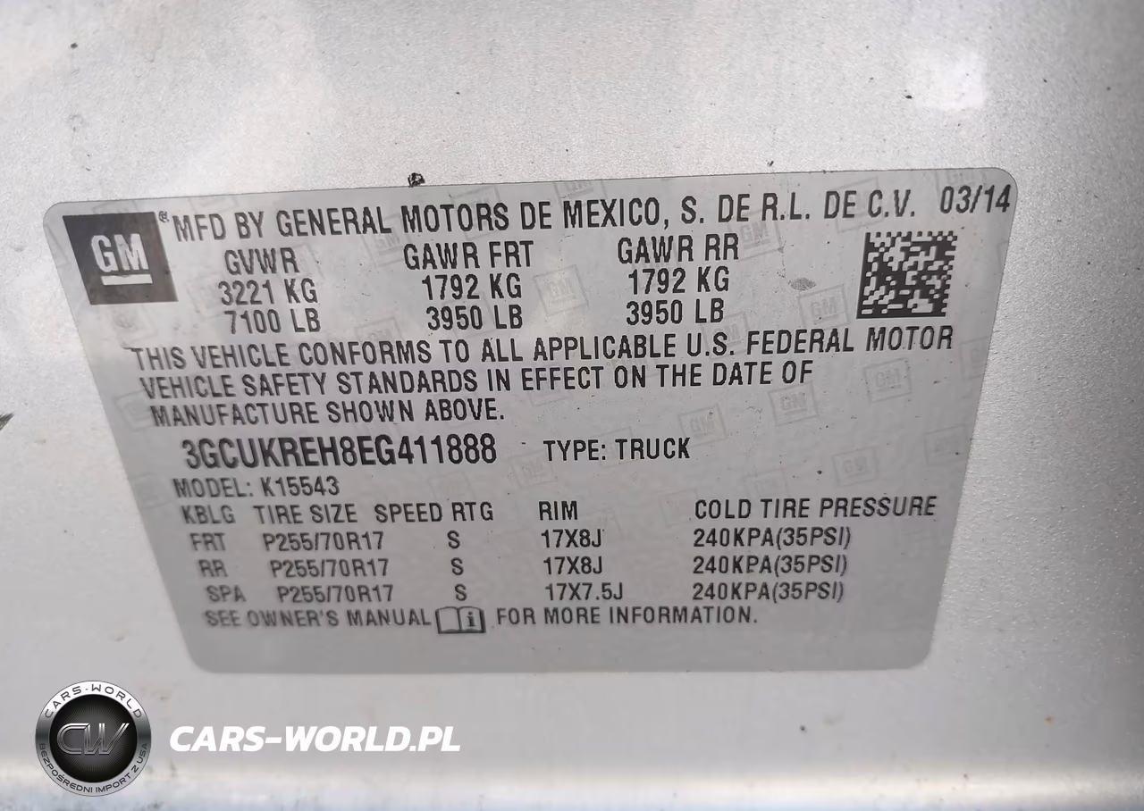 2014 Chevrolet Silverado 1500 Lt VIN:3GCUKREH8EG411888 - 9