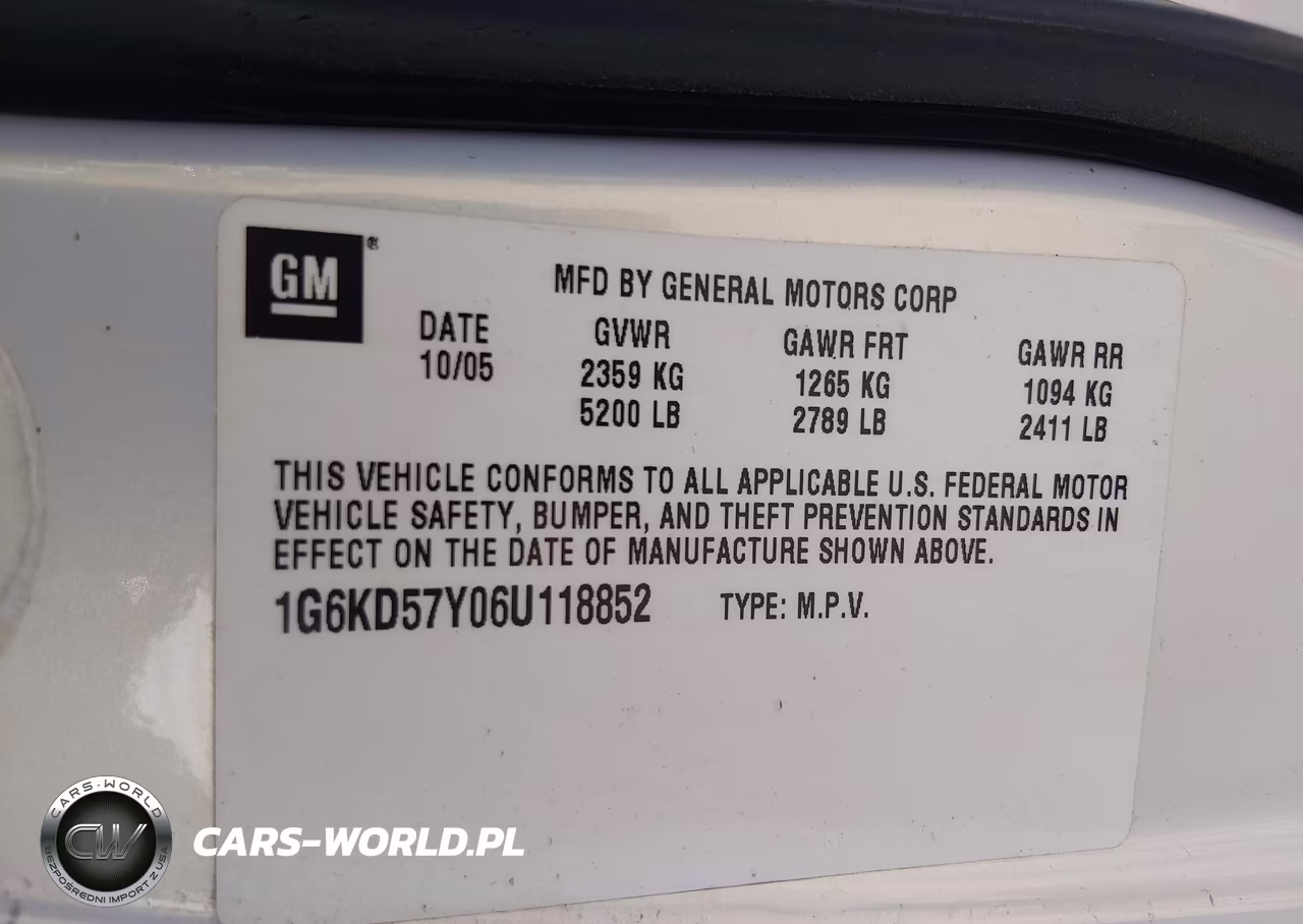 2006 Cadillac Dts 1Sb VIN:1G6KD57Y06U118852 - 9