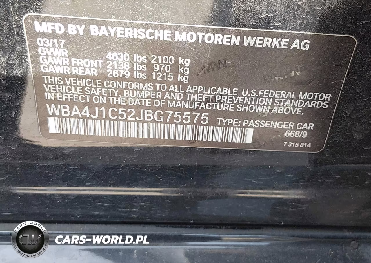 2018 BMW 430I Gran Coupe VIN:WBA4J1C52JBG75575 - 9