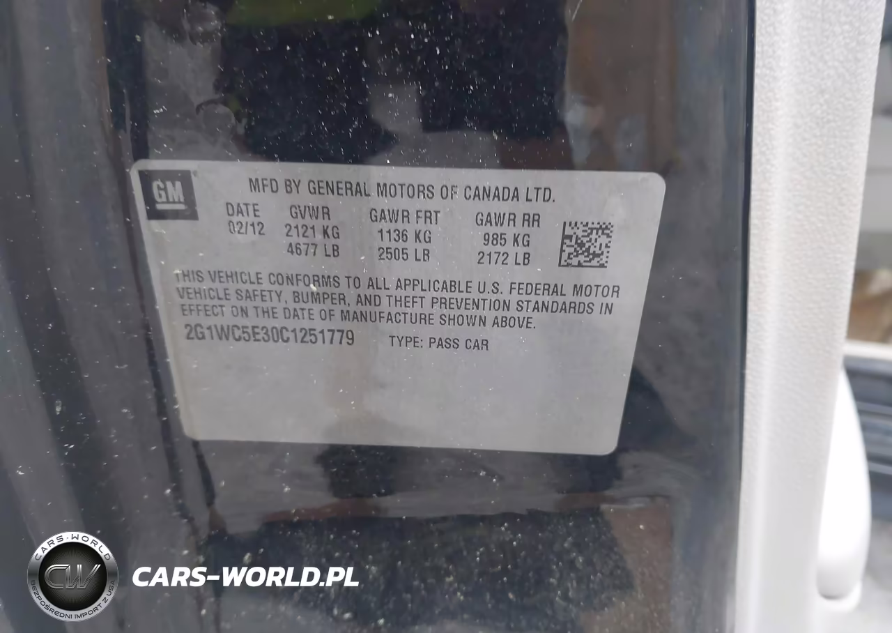 2012 Chevrolet Impala Ltz VIN:2G1WC5E30C1251779 - 9