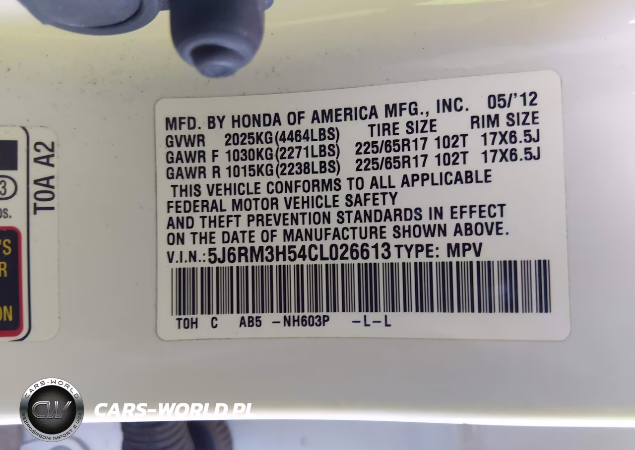 2012 Honda Cr-V Ex VIN:5J6RM3H54CL026613 - 9