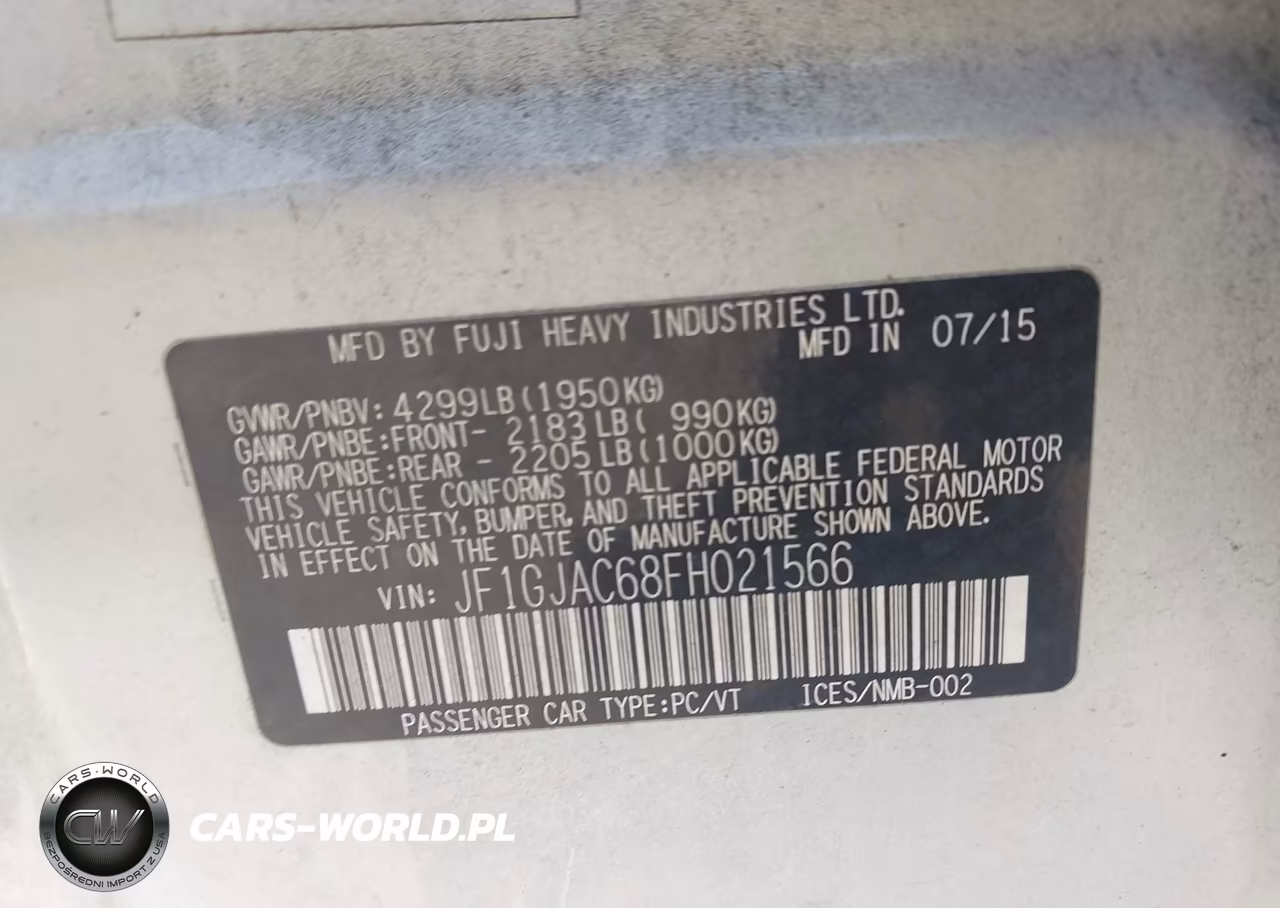 2015 Subaru Impreza 2.0I Premium VIN:JF1GJAC68FH021566 - 9