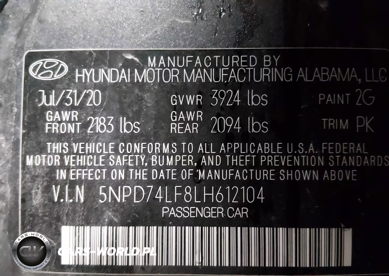 2020 Hyundai Elantra Se VIN:5NPD74LF8LH612104 - 9