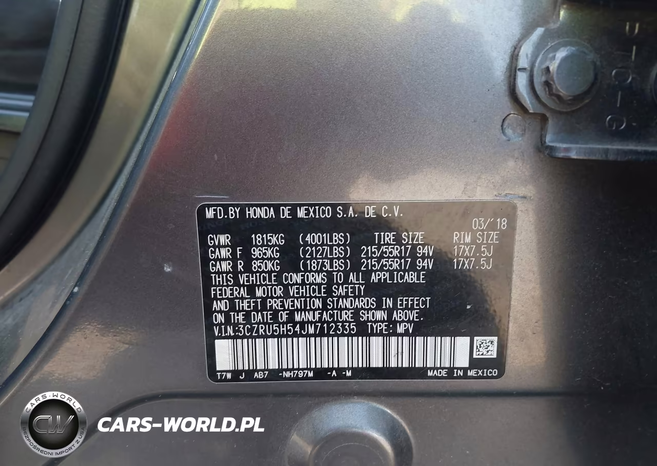 2018 Honda Hr-V Ex VIN:3CZRU5H54JM712335 - 9
