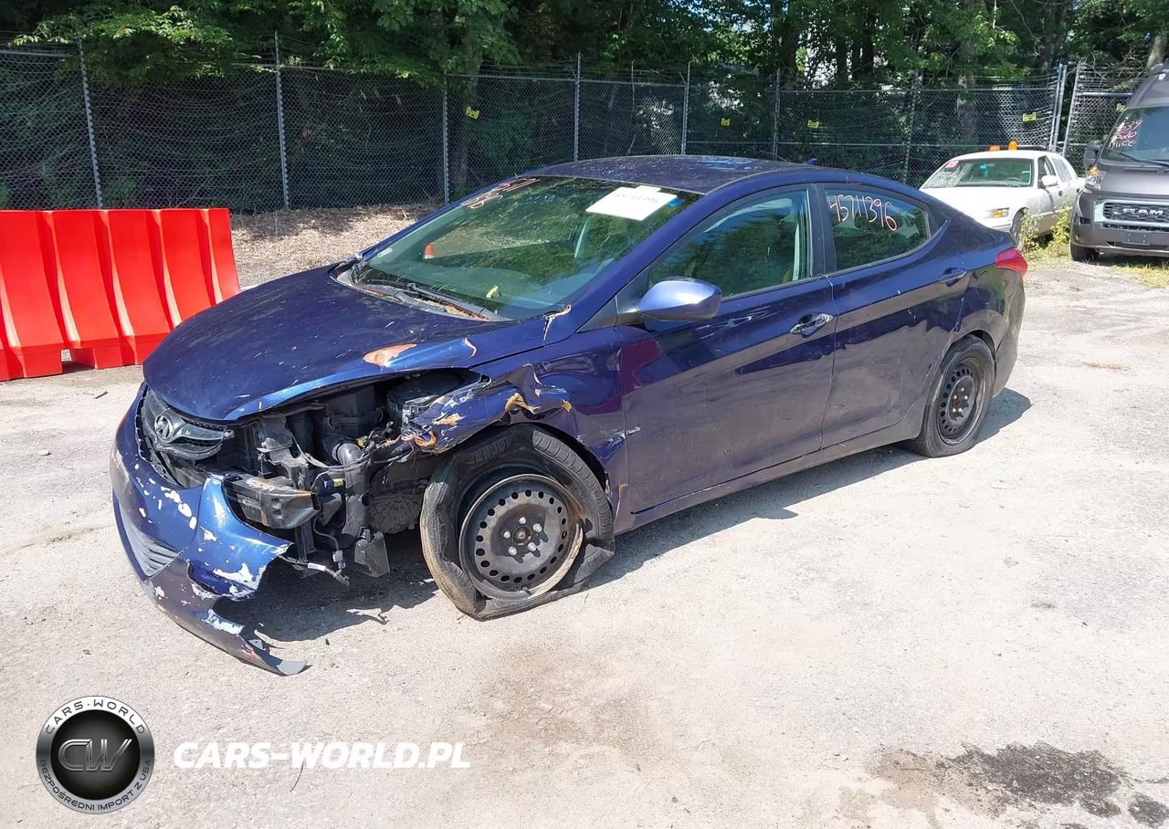 2013 Hyundai Elantra Gls VIN:5NPDH4AEXDH182990 - 2