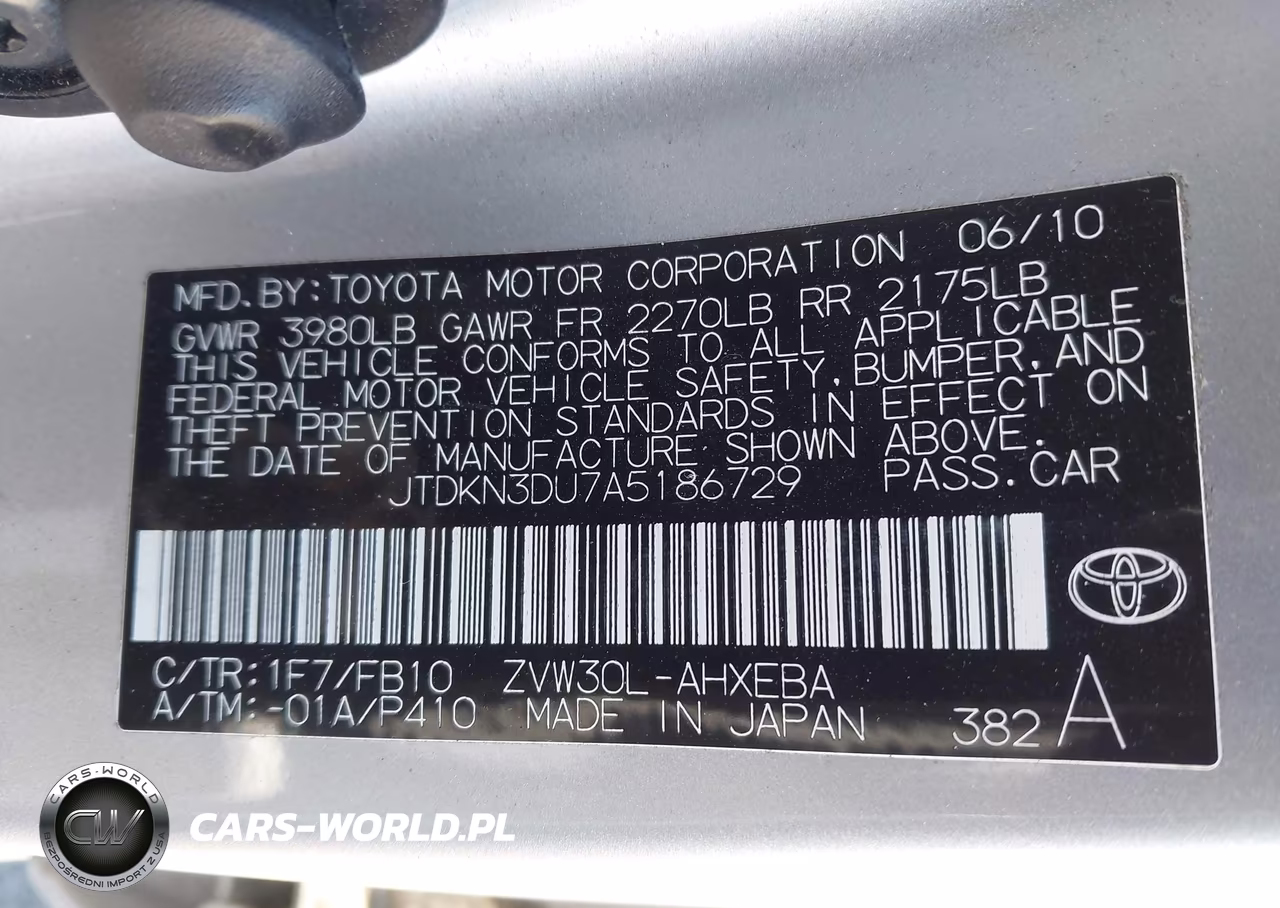 2010 Toyota Prius Iii VIN:JTDKN3DU7A5186729 - 9