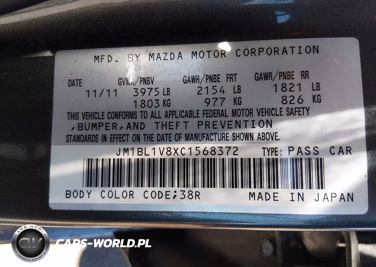 2012 Mazda Mazda3 I Touring VIN:JM1BL1V8XC1568372 - 9