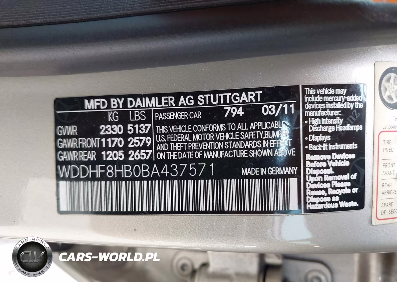 2011 Mercedes-Benz E 350 4Matic VIN:WDDHF8HB0BA437571 - 9