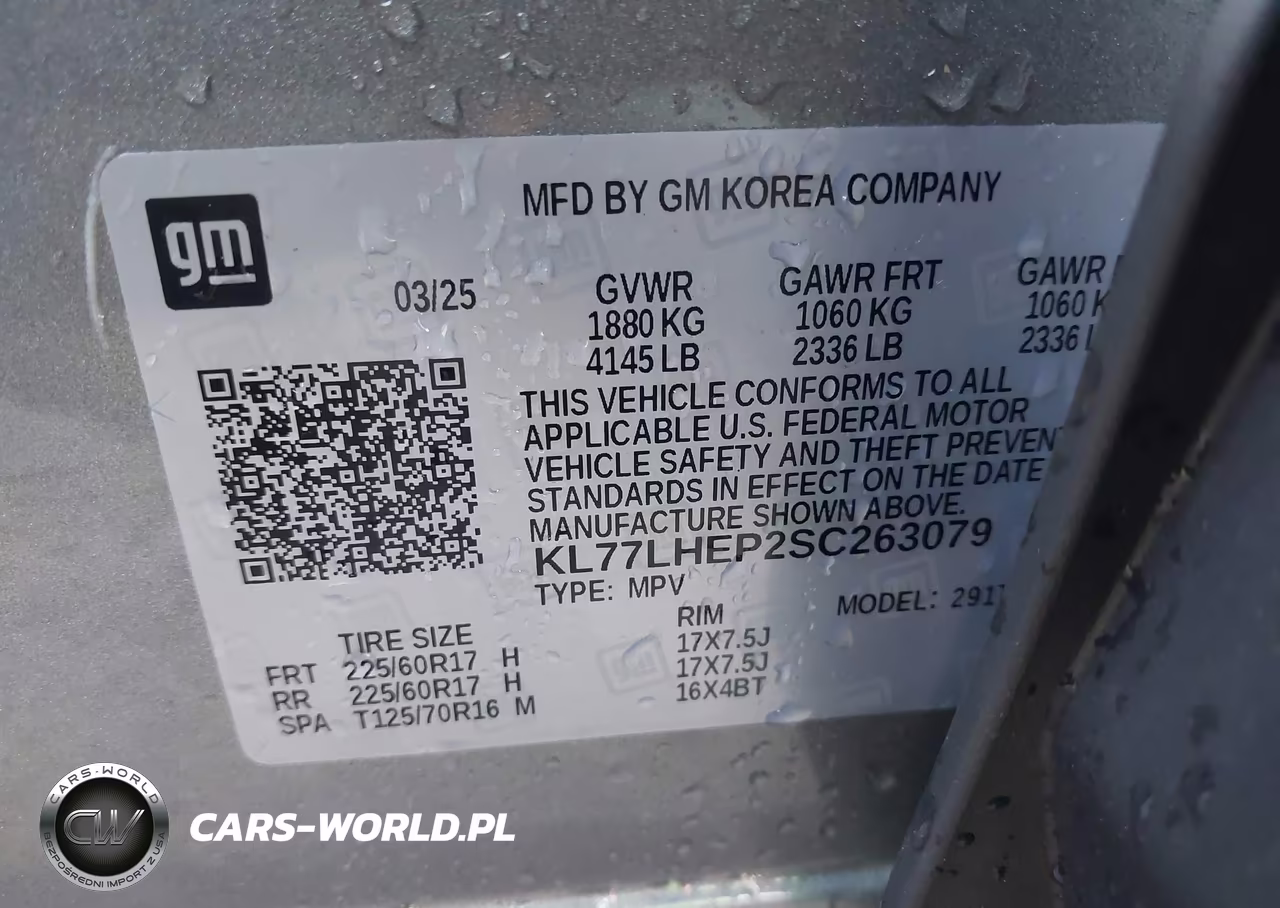 2025 Chevrolet Trax Fwd Lt VIN:KL77LHEP2SC263079 - 9