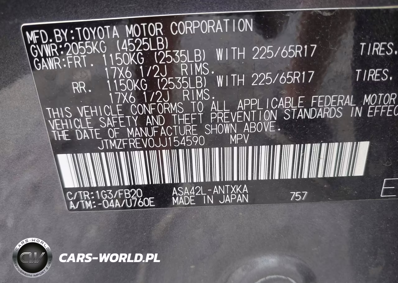 2018 Toyota Rav4 Le VIN:JTMZFREV0JJ154590 - 9