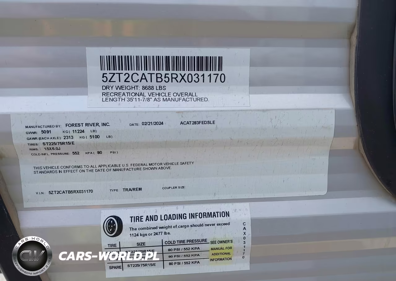 2024 Coachmen Catalina VIN:5ZT2CATB5RX031170 - 7