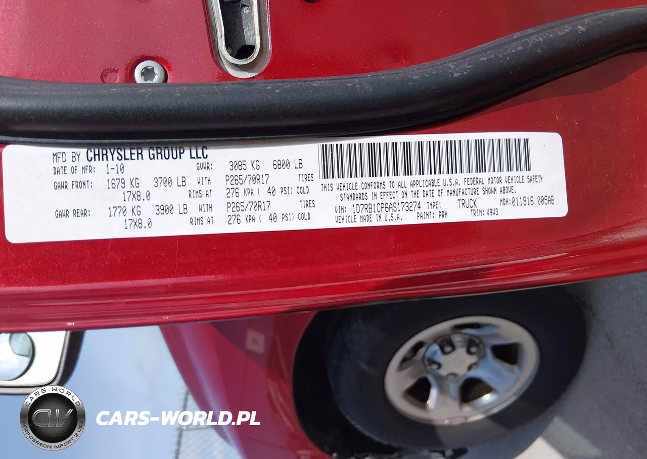 2010 Dodge Ram 1500 St VIN:1D7RB1CP6AS173274 - 9