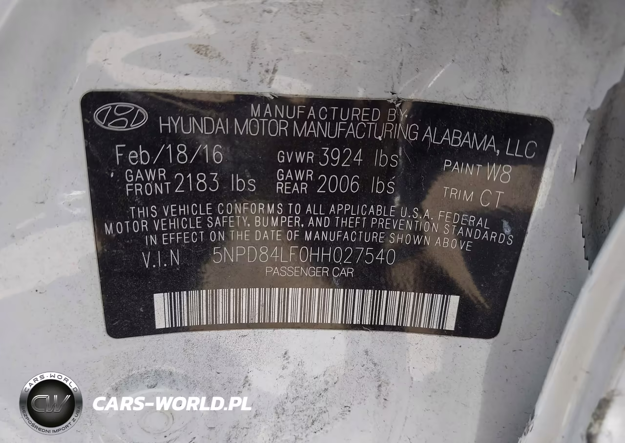 2017 Hyundai Elantra Limited VIN:5NPD84LF0HH027540 - 9