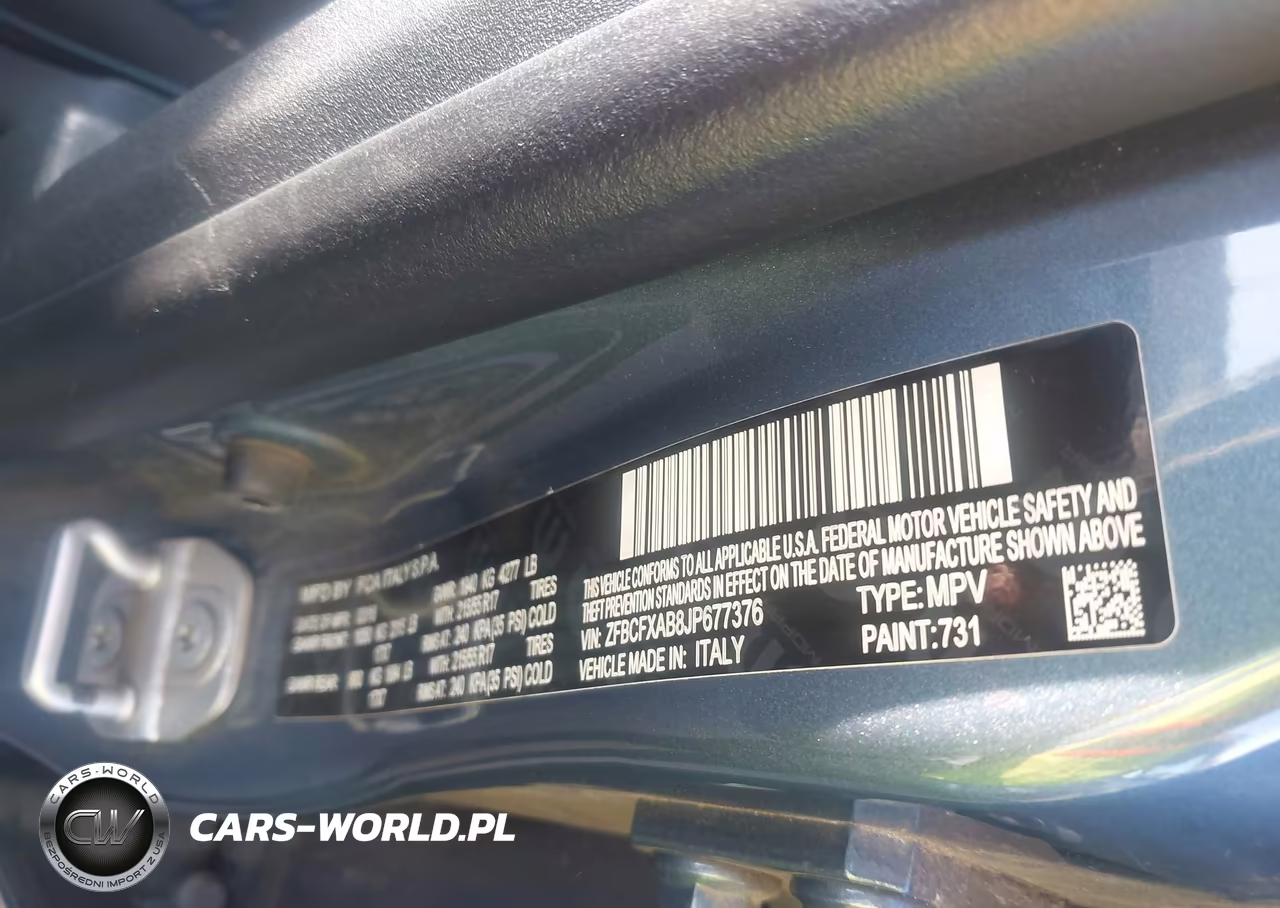 2018 Fiat 500X Blue Sky Edition Fwd VIN:ZFBCFXAB8JP677376 - 9