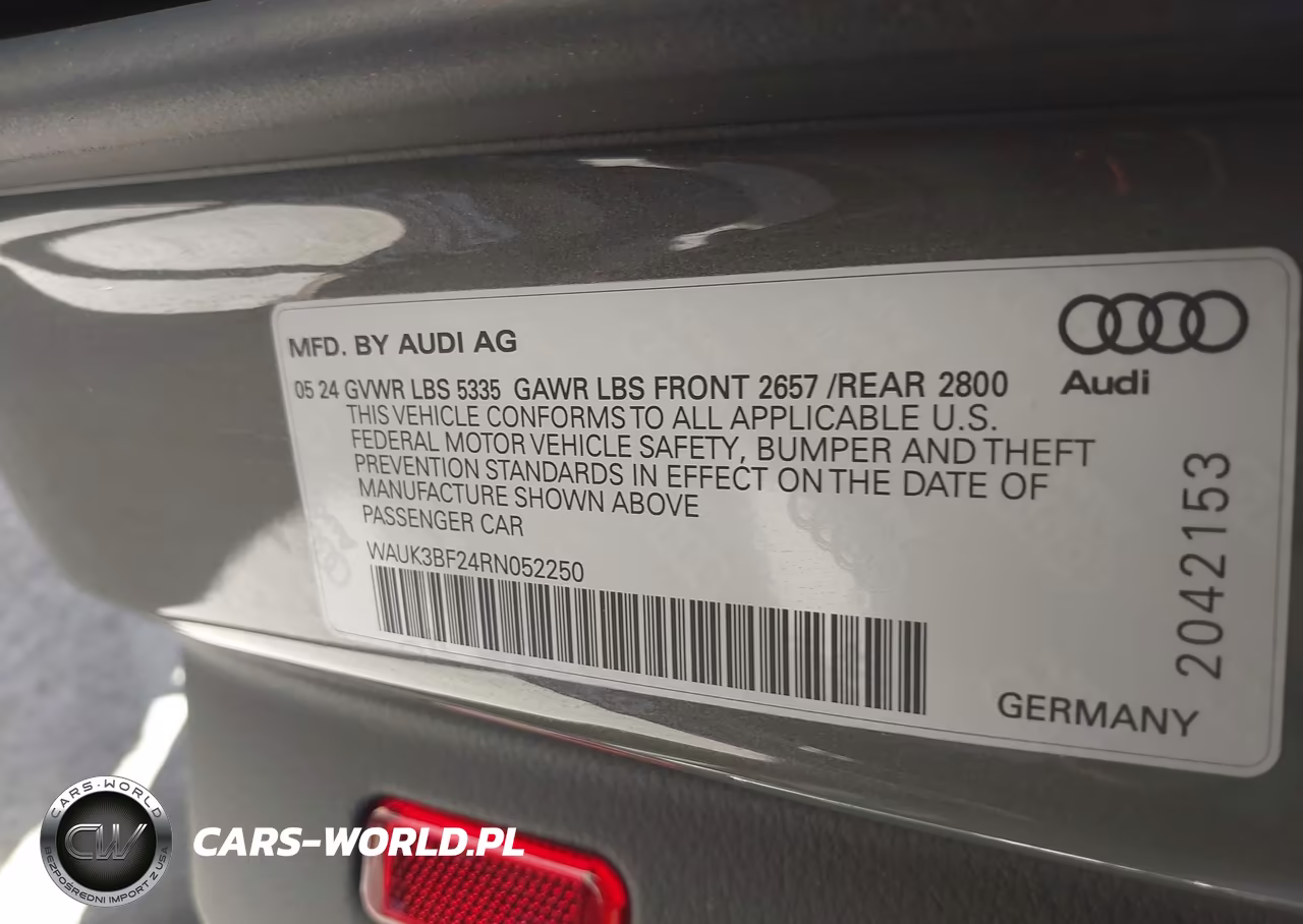 2024 Audi A6 Premium 45 Tfsi Quattro S Tronic VIN:WAUK3BF24RN052250 - 9