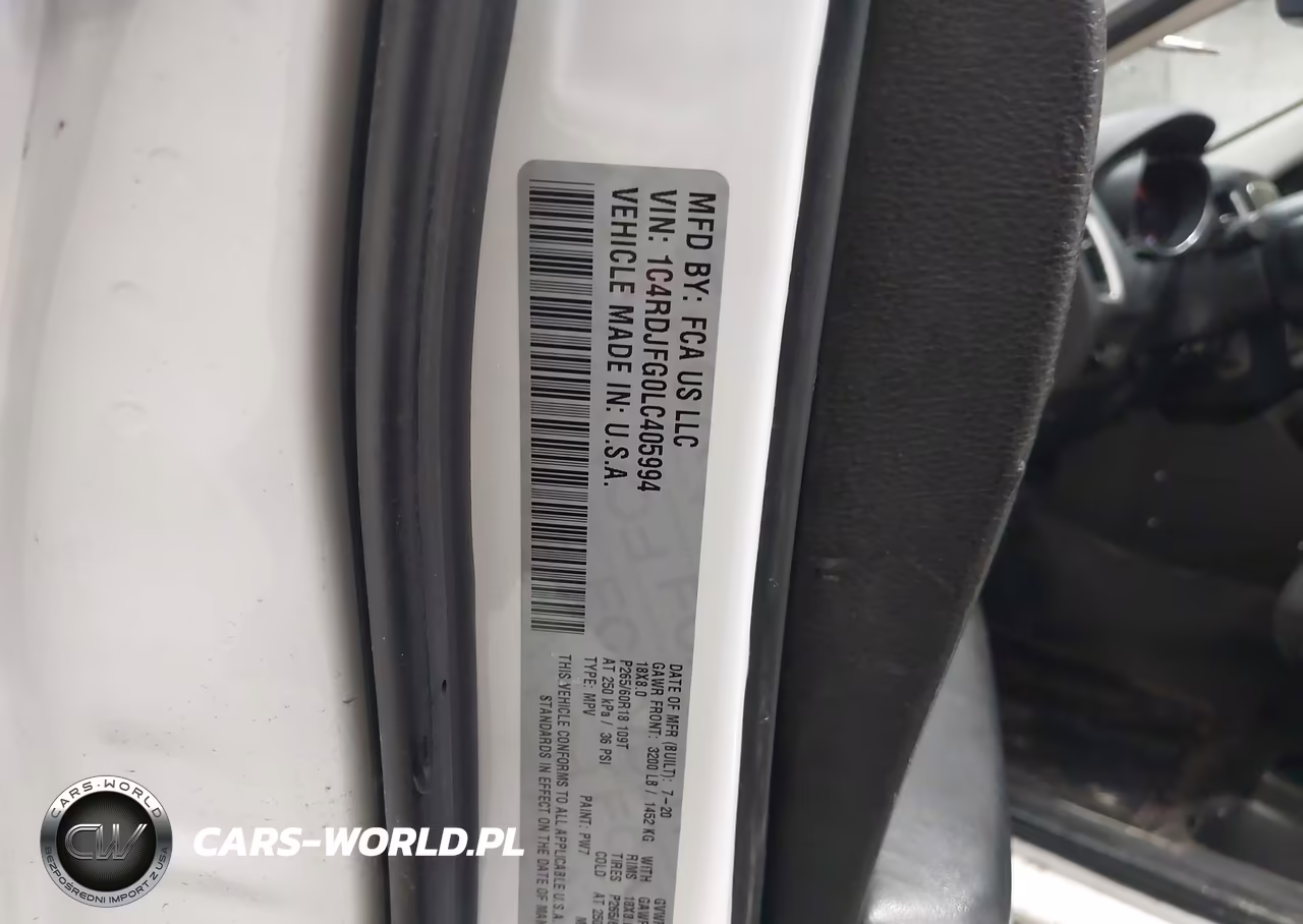 2020 Dodge Durango Pursuit Awd VIN:1C4RDJFG0LC405994 - 9