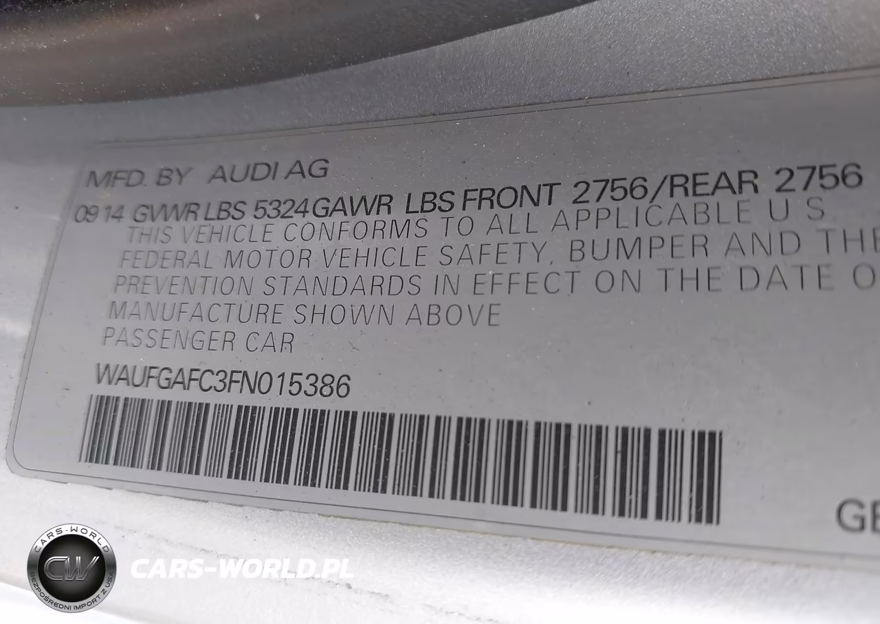 2015 Audi A6 3.0T Premium Plus VIN:WAUFGAFC3FN015386 - 9