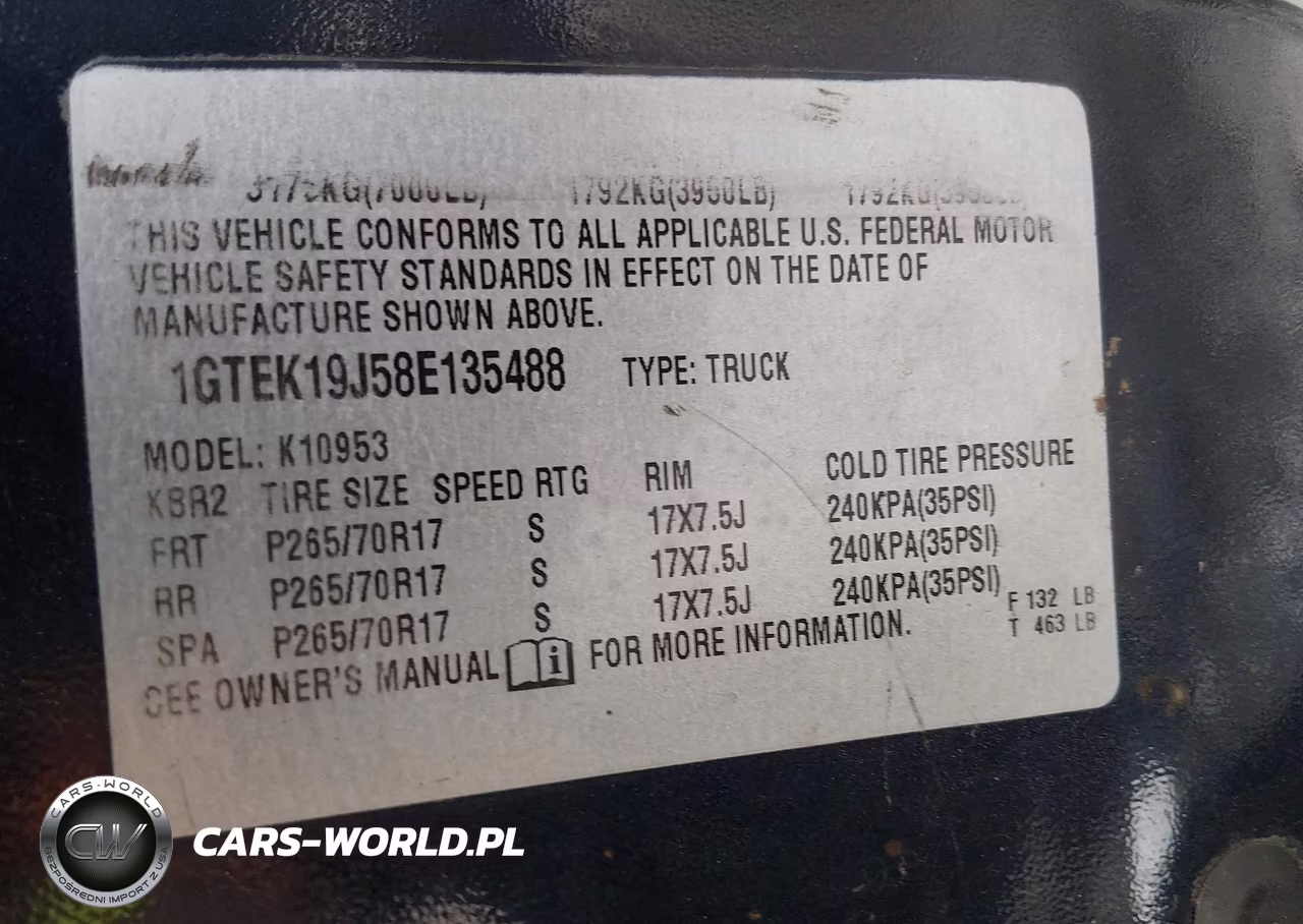 2008 GMC Sierra 1500 Sle1 VIN:1GTEK19J58E135488 - 9