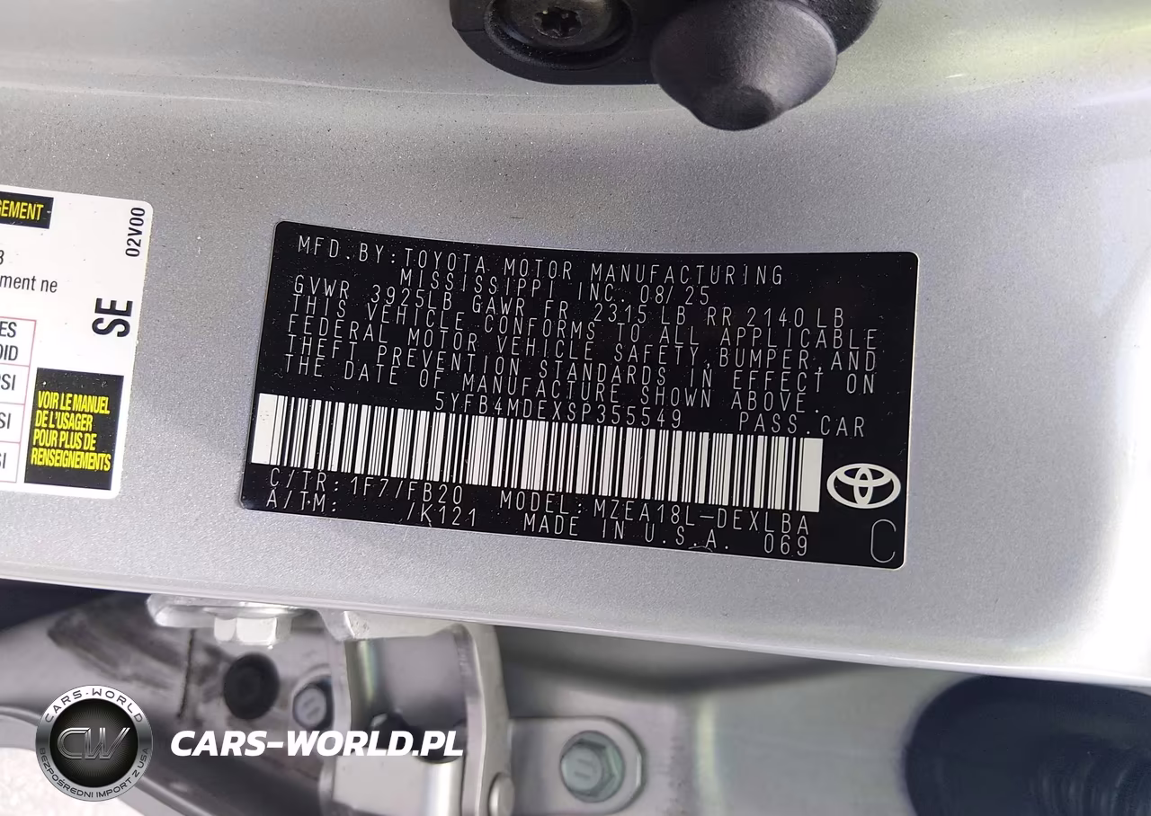 2025 Toyota Corolla Le VIN:5YFB4MDEXSP355549 - 9