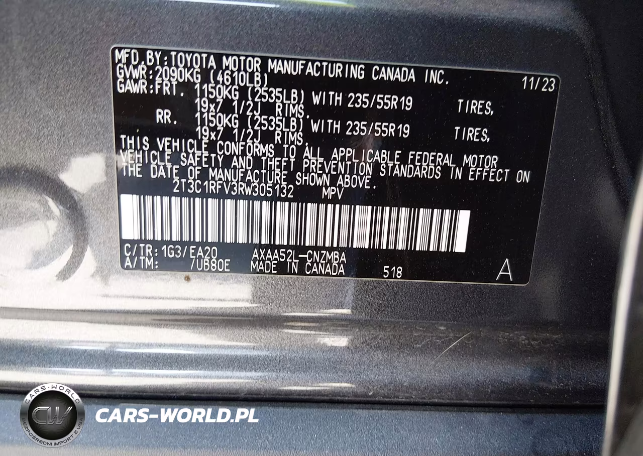 2024 Toyota Rav4 Xle Premium VIN:2T3C1RFV3RW305132 - 9