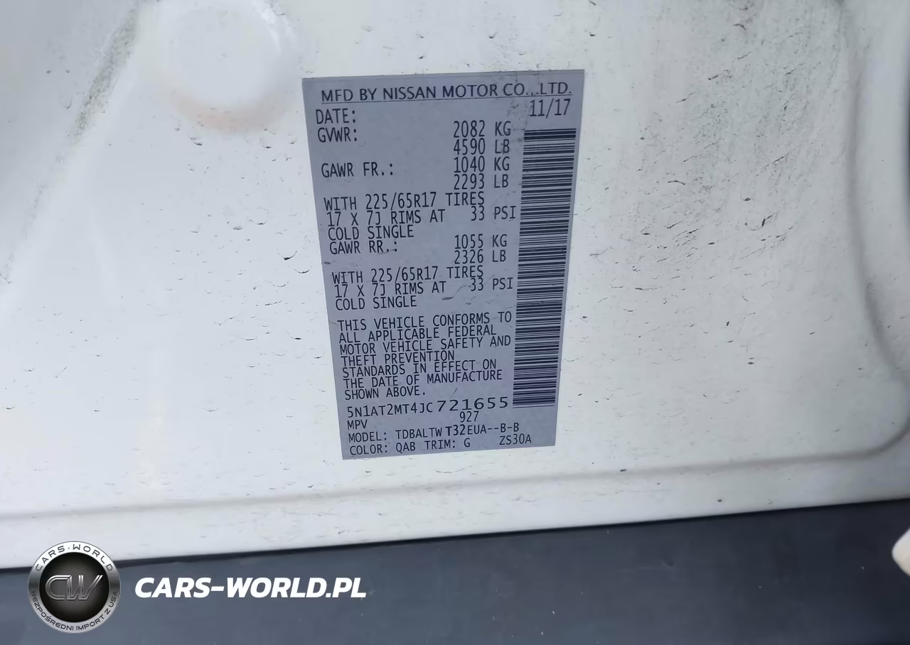 2018 Nissan Rogue Sv VIN:5N1AT2MT4JC721655 - 9