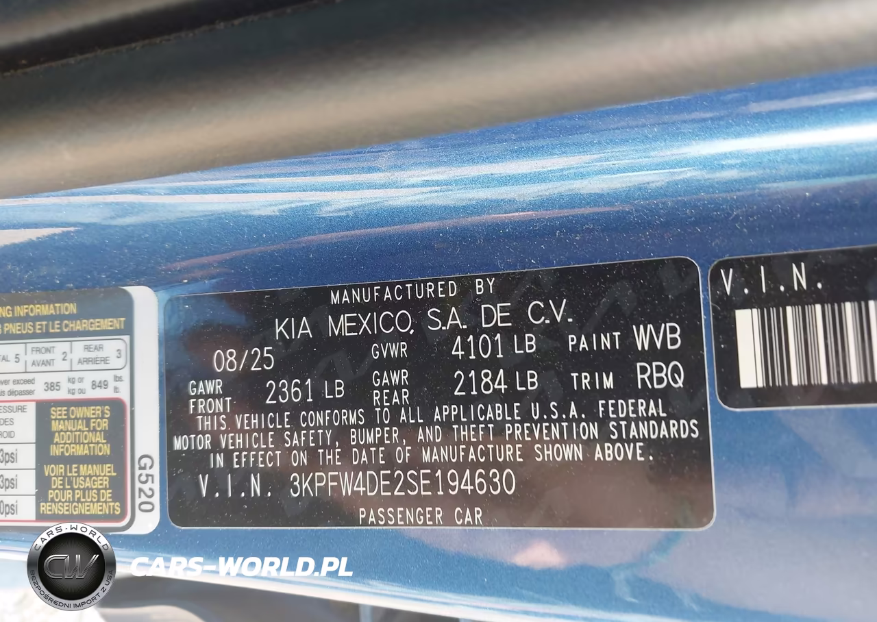 2025 Kia K4 Gt-Line VIN:3KPFW4DE2SE194630 - 9
