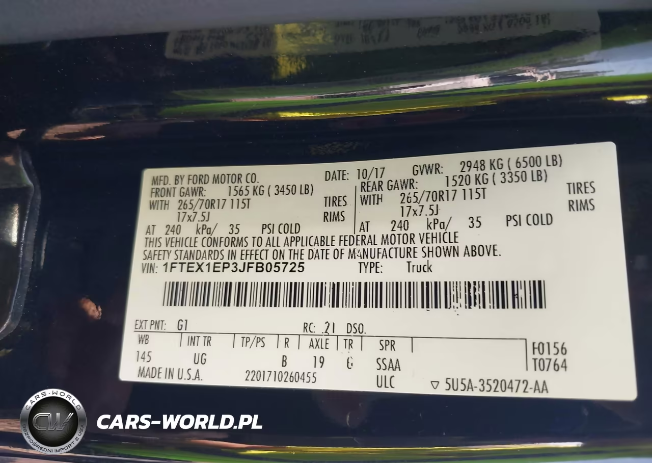 2018 Ford F-150 Xlt VIN:1FTEX1EP3JFB05725 - 9