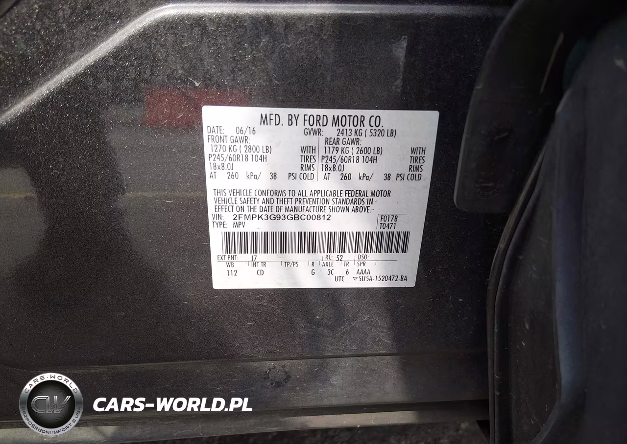 2016 Ford Edge Se VIN:2FMPK3G93GBC00812 - 9