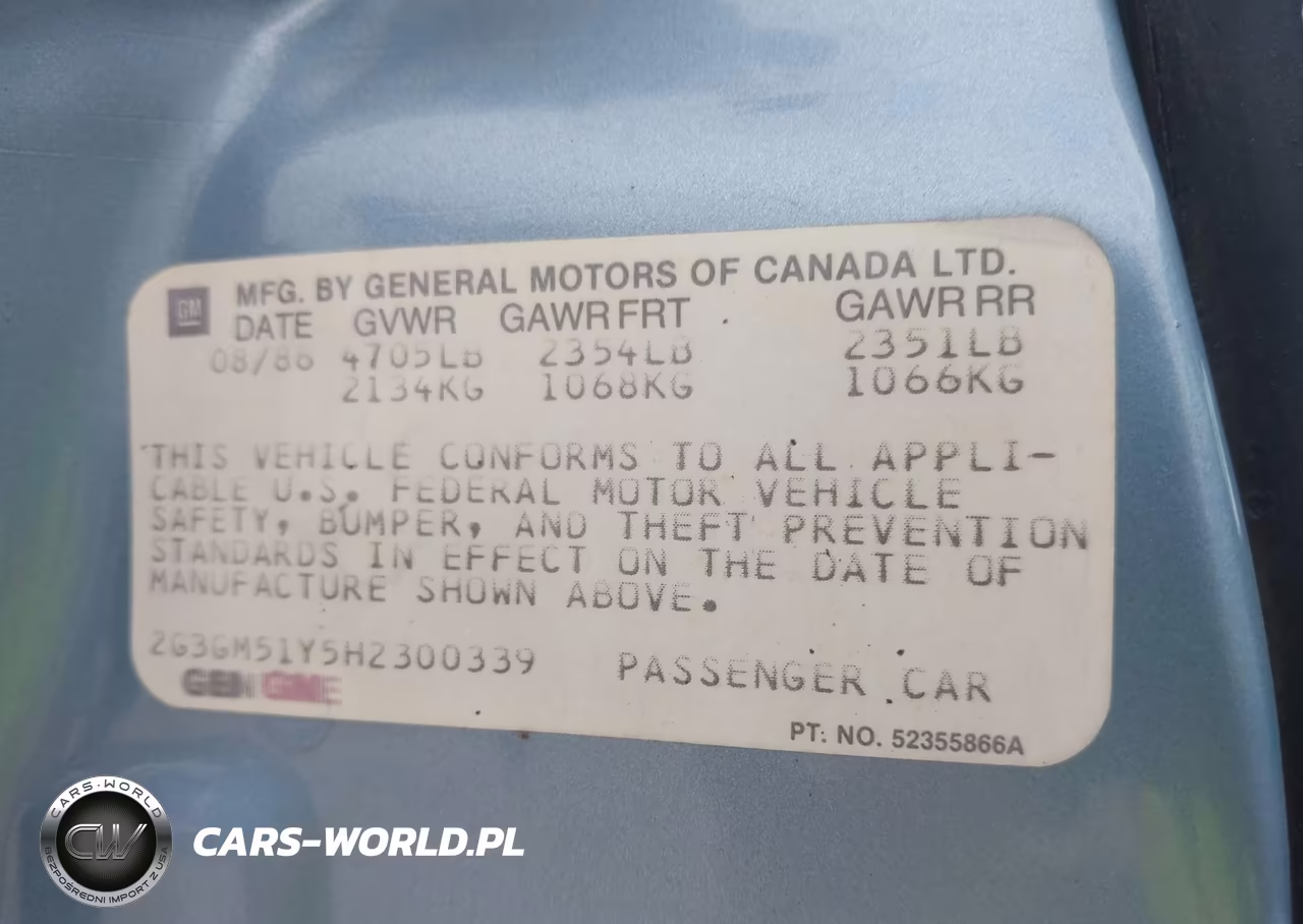 1987 Oldsmobile Cutlass Supreme Brougham VIN:2G3GM51Y5H2300339 - 9
