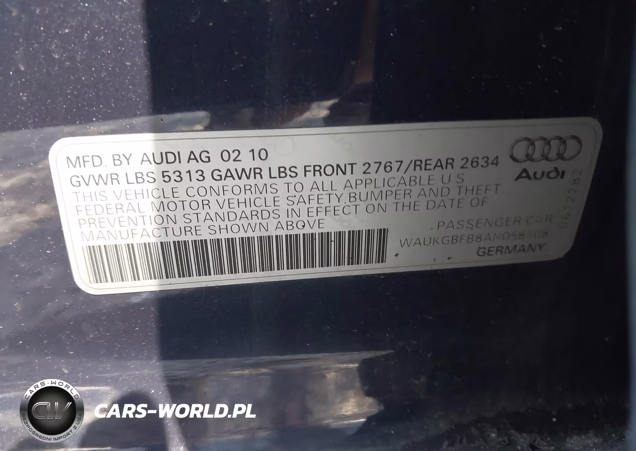 2010 Audi A6 3.0 Premium VIN:WAUKGBFB8AN058108 - 9
