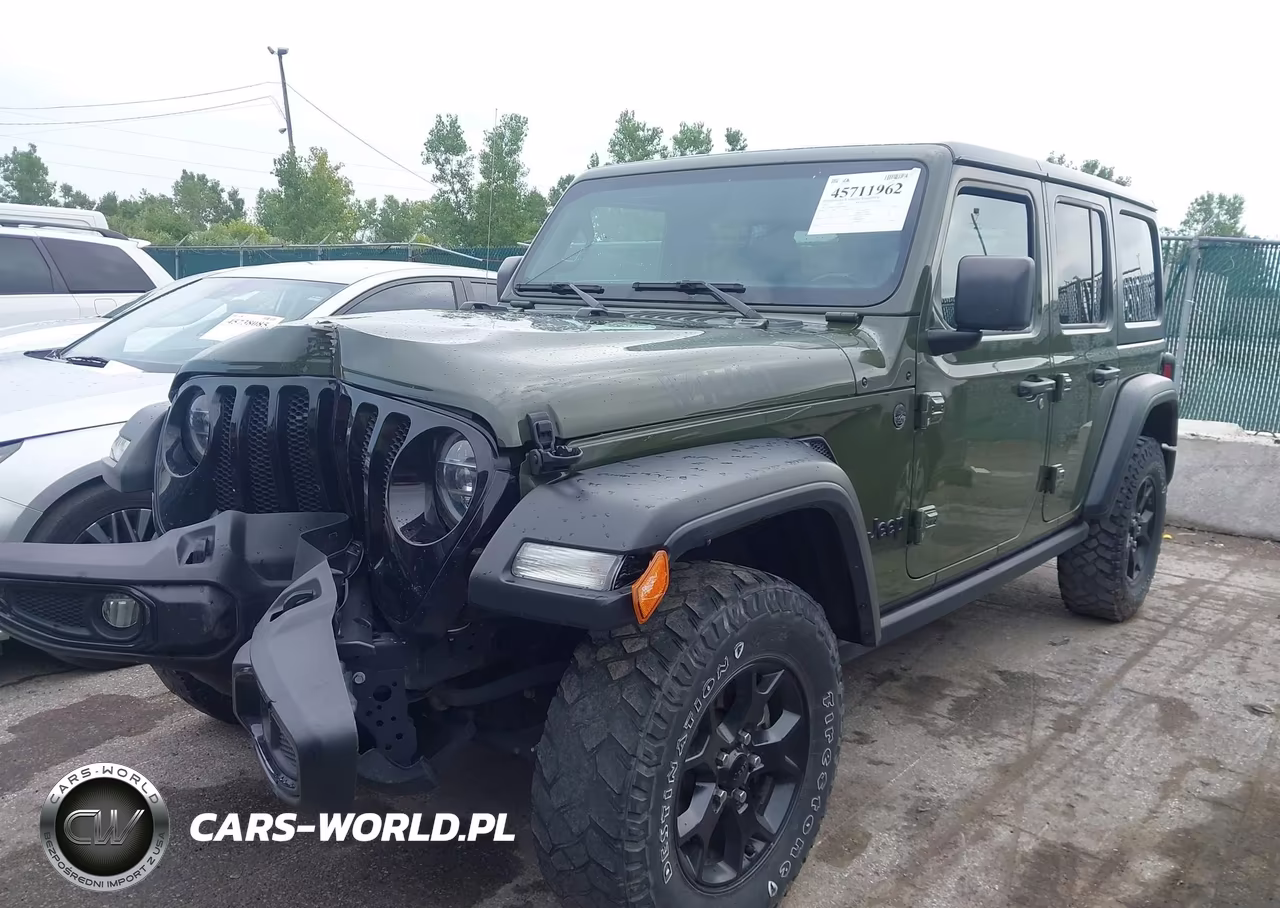 2021 Jeep Wrangler Unlimited Willys 4X4 VIN:1C4HJXDG8MW608898 - 2