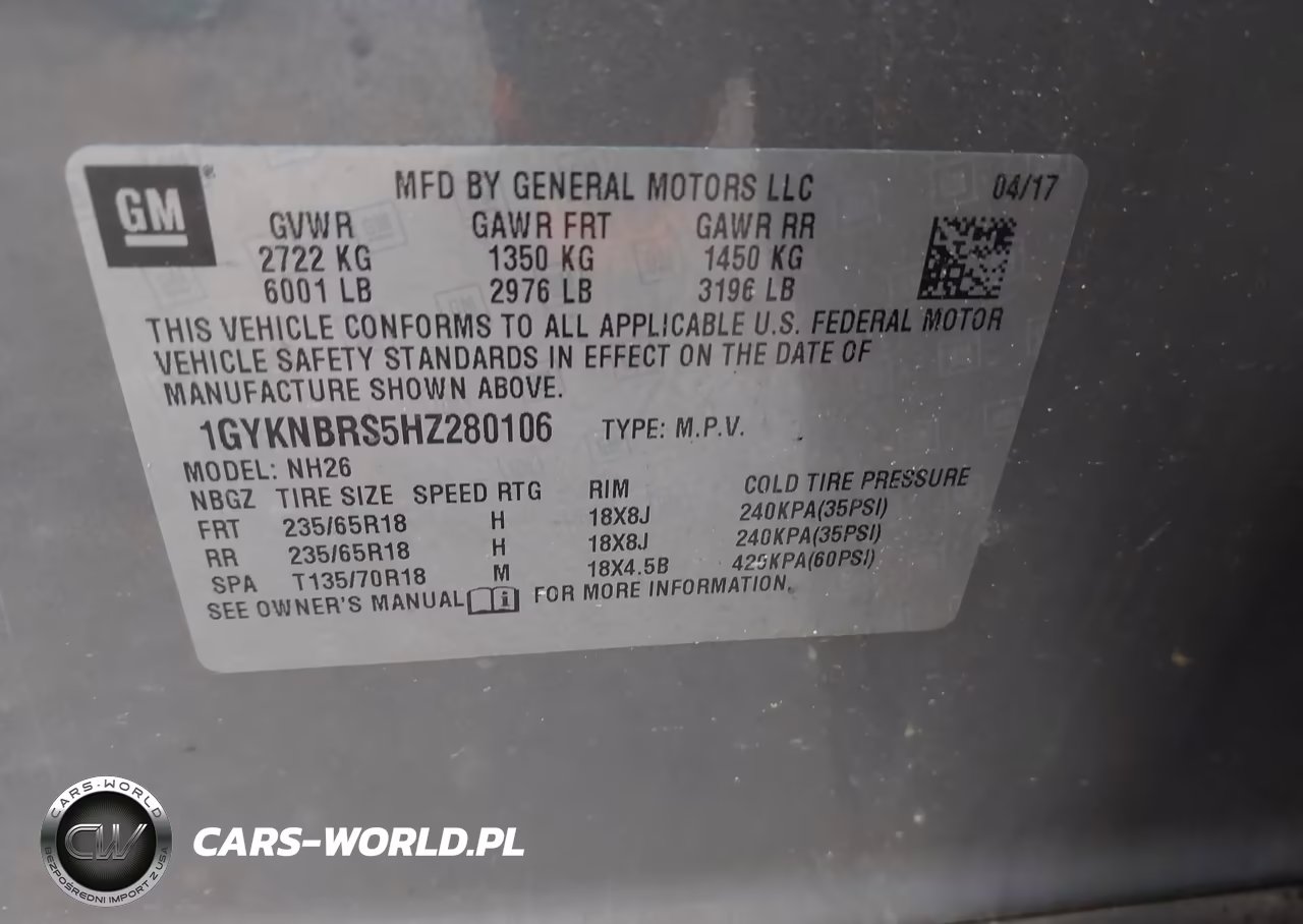 2017 Cadillac Xt5 Luxury VIN:1GYKNBRS5HZ280106 - 9