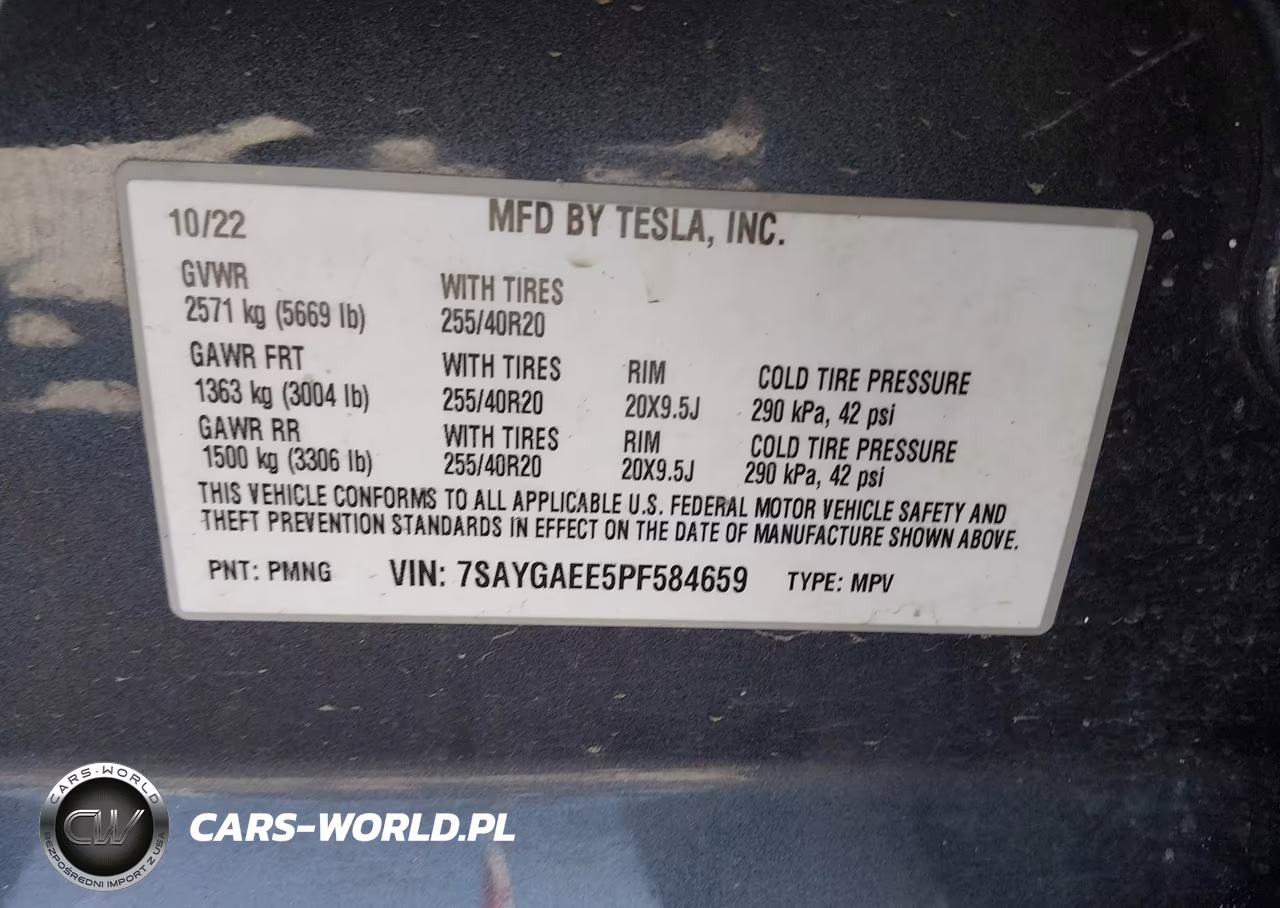 2023 Tesla Model Y Awd-Long Range Dual Motor All-Wheel Drive VIN:7SAYGAEE5PF584659 - 9